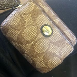 Coach mini wallet “compact”